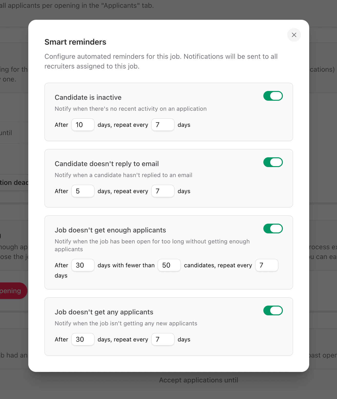 Smart reminders keep your pipeline moving